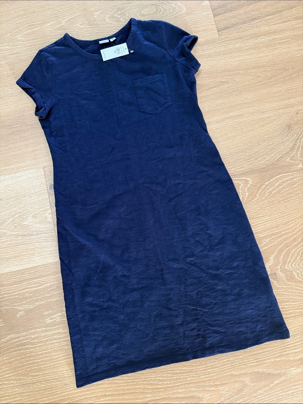 GAP Navy Short Sleeve Pocket Tee Dress